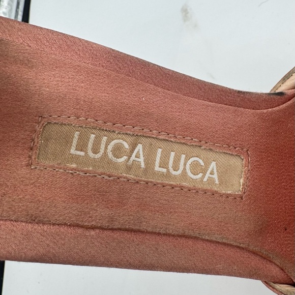 Luca Luca Satin Stilletto Dusty Pink Ankle Strap Caberet Size 40 Made in Italy - Picture 14 of 14